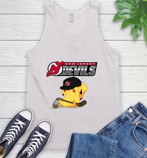 NHL Pikachu Hockey Sports New Jersey Devils Tank Top