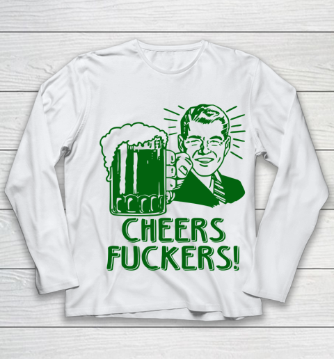 Beer Lover Funny Shirt Irish Cheers For Saint Patricks Day Youth Long Sleeve