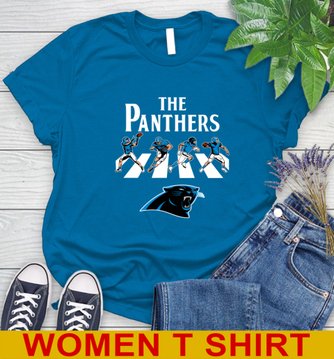 NFL Football Carolina Panthers The Beatles Rock Band Shirt Women's T-Shirt 8