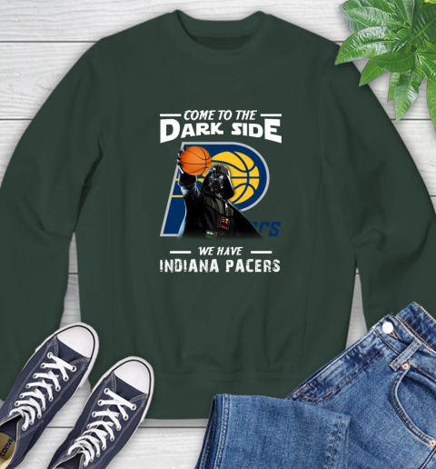 NBA Come To The Dark Side We Have Indiana Pacers Star Wars Darth Vader Basketball Sweatshirt 12