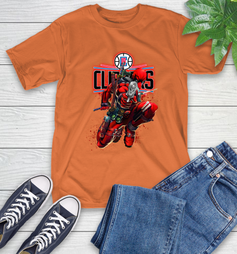 NBA Deadpool Marvel Comics Sports Basketball LA Clippers T-Shirt 5