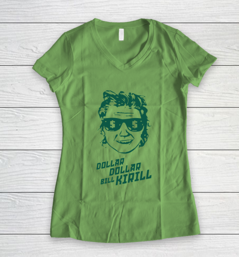 Dollar Dollar Bill Kirill Women's V-Neck T-Shirt 5