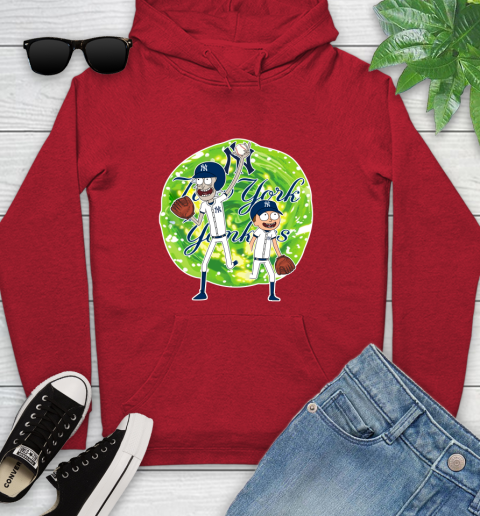 MLB New York Yankees Rick And Morty Baseball Sports Youth Hoodie 11