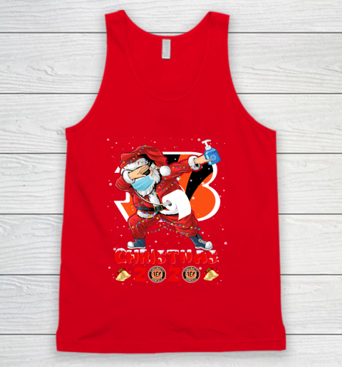 Cincinnati Bengals Funny Santa Claus Dabbing Christmas 2020 NFL Tank Top 5