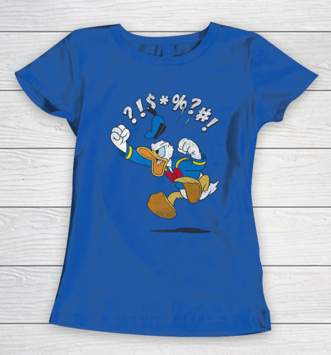 Disney Mickey And Friends Donald Angry Jump Women's T-Shirt 8