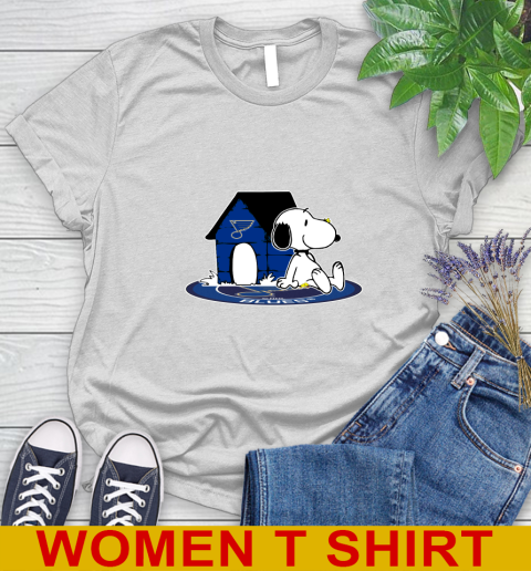 The Peanuts St. Louis Blues Hockey Logo Women's T-Shirt