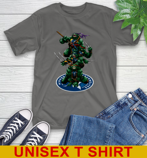 NBA Basketball Minnesota Timberwolves Teenage Mutant Ninja Turtles Shirt T-Shirt 8