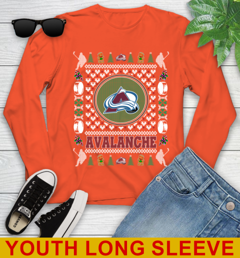 Colorado Avalanche Merry Christmas NHL Hockey Loyal Fan Youth Long Sleeve 3