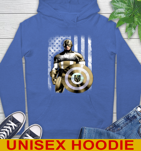 Vegas Golden Knights NHL Hockey Captain America Marvel Avengers American Flag Shirt Hoodie 9