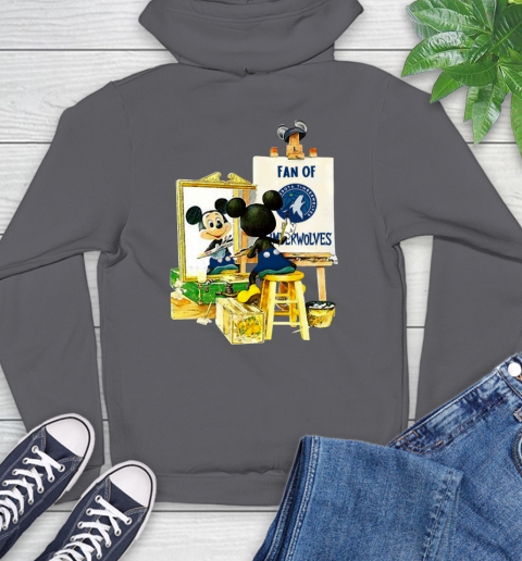 NBA Basketball Minnesota Timberwolves Mickey Drawing Shirt 20
