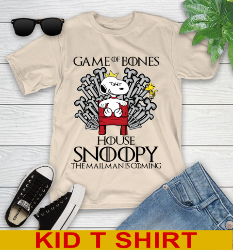 Game of bones house snoopy the mailman is coming tshirt 94