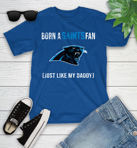 NFL Carolina Panthers Football Loyal Fan Just Like My Daddy Shirt Youth T-Shirt 10