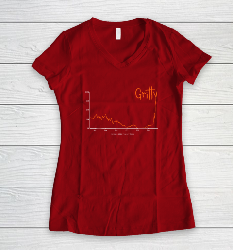 Gritty Tigers Women's V-Neck T-Shirt 6