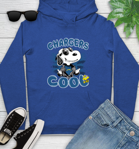NFL Football Los Angeles Chargers Cool Snoopy Shirt Youth Hoodie 9