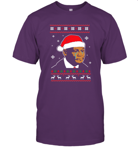 Crying Jordan Christmas Unisex Jersey Tee