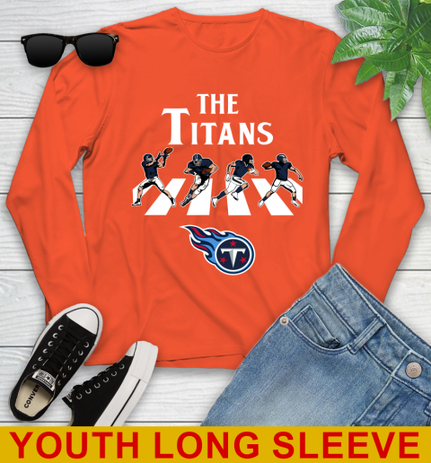 NFL Football Tennessee Titans The Beatles Rock Band Shirt Youth Long Sleeve 3