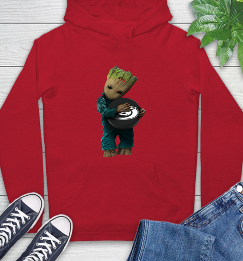 NHL Groot Guardians Of The Galaxy Hockey Sports Carolina Hurricanes Hoodie 10