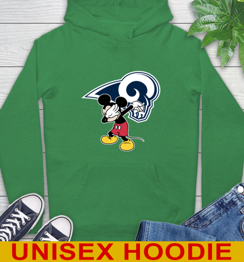Los Angeles Rams NFL Football Dabbing Mickey Disney Sports Hoodie 8