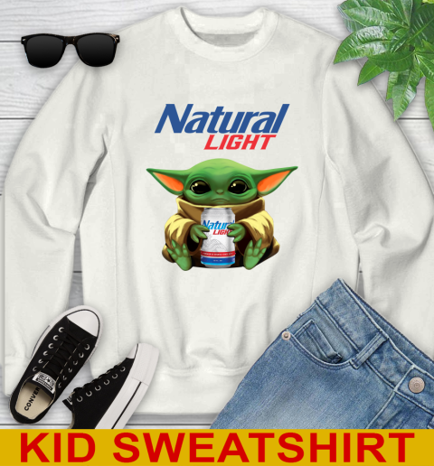 Star Wars Baby Yoda Hugs Natural Light Beer Shirt 113