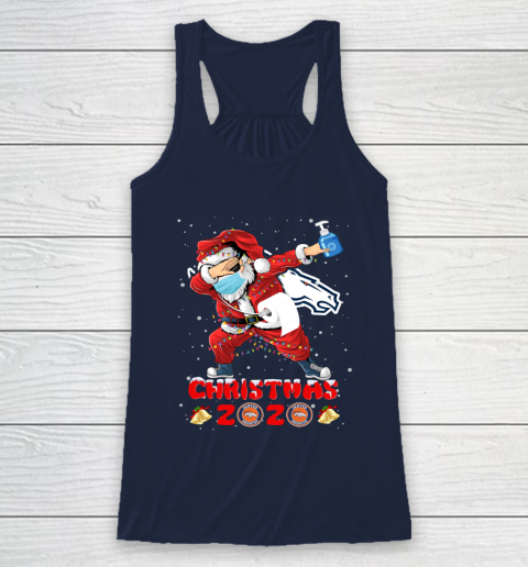 Denver Broncos Funny Santa Claus Dabbing Christmas 2020 NFL Racerback Tank 8