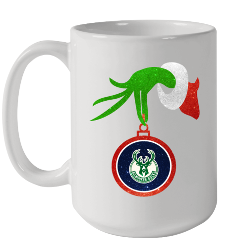 Milwaukee Bucks Grinch Merry Christmas NBA Basketball Ceramic Mug 15oz