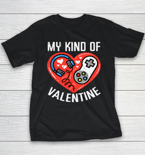 My Kind Valentine Gamer Valentines Day Gaming Youth T-Shirt