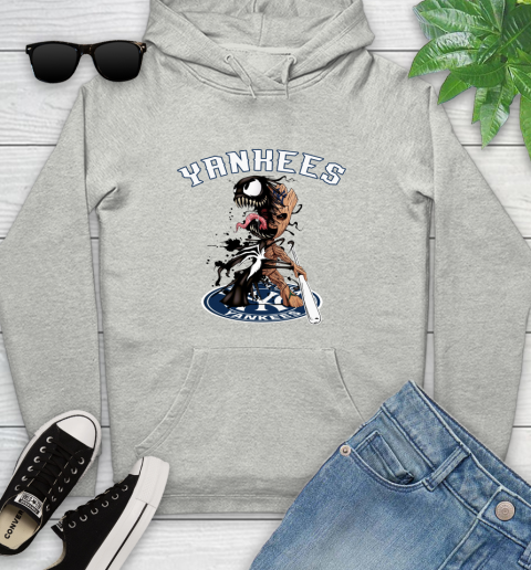 MLB New York Yankees Baseball Venom Groot Guardians Of The Galaxy Youth Hoodie