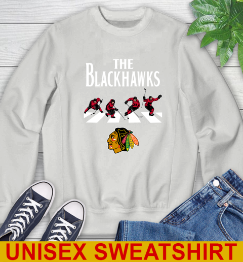 NHL Hockey Chicago Blackhawks The Beatles Rock Band Shirt Sweatshirt 5