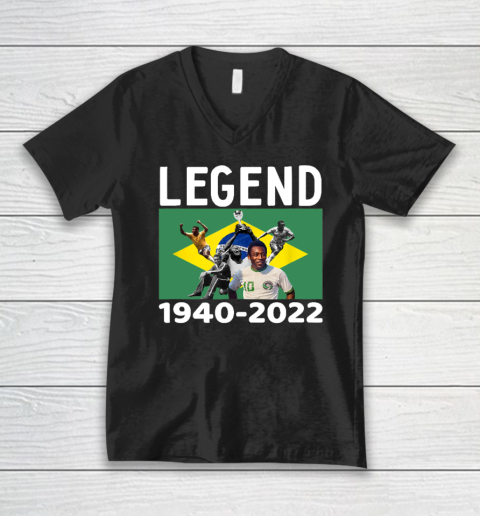 Pele Football Legend 1940  2022 V-Neck T-Shirt