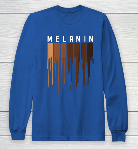 Drippin Melanin T Shirt for Women Pride  Black History Gift Long Sleeve T-Shirt 6