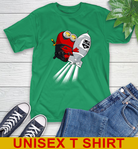 NHL Hockey Los Angeles Kings Deadpool Minion Marvel Shirt T-Shirt 7