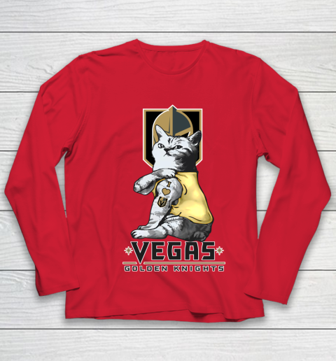 NHL My Cat Loves Vegas Golden Knights Hockey Youth Long Sleeve 8