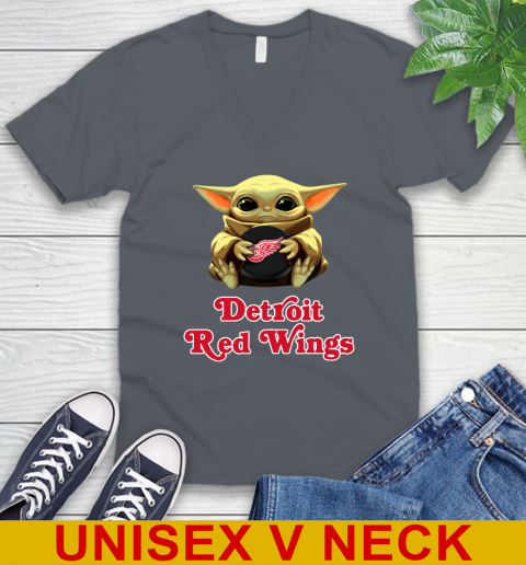 NHL Hockey Detroit Red Wings Star Wars Baby Yoda Shirt 53