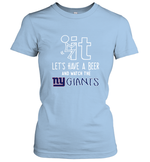 Nike Women's New York Giants Pocket Blue T-Shirt