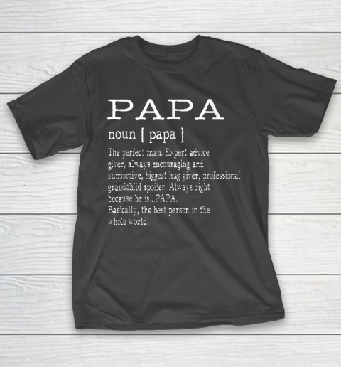 Grandpa Funny Gift Apparel  Papa Definition Grandpa Father's Day Gifts Me T-Shirt
