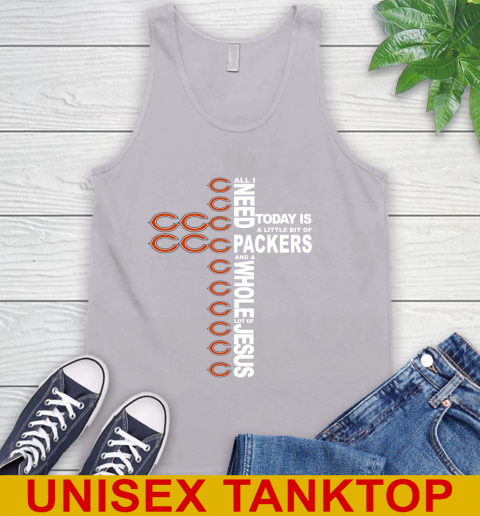 NFL All I Need Today Is A Little Bit Of Chicago Bears Shirt Tank Top 3