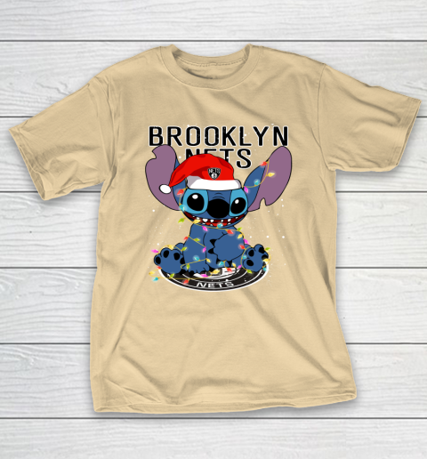 Brooklyn Nets NBA noel stitch Basketball Christmas T-Shirt 5
