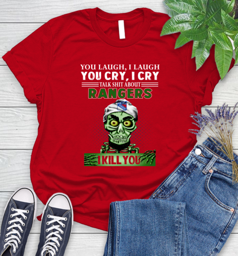 NHL Talk Shit About New York Rangers I Kill You Achmed The Dead Terrorist Jeffrey Dunham Hockey Women's T-Shirt 13