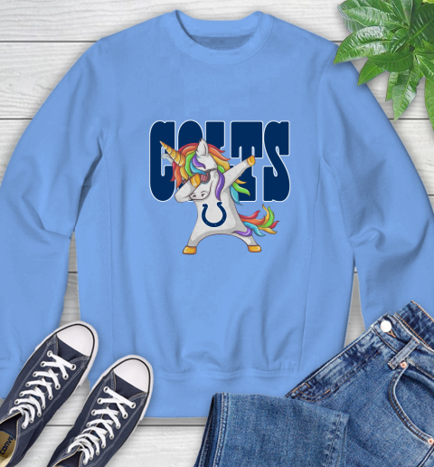 Indianapolis Colts NFL Football Funny Unicorn Dabbing Sports Sweatshirt 11