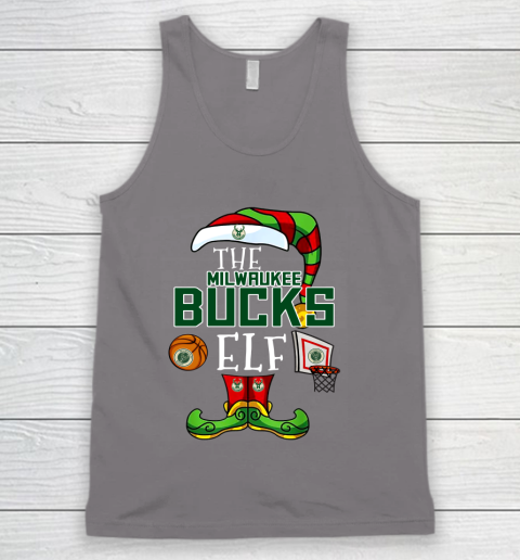 Milwaukee Bucks Christmas ELF Funny NBA Tank Top 6