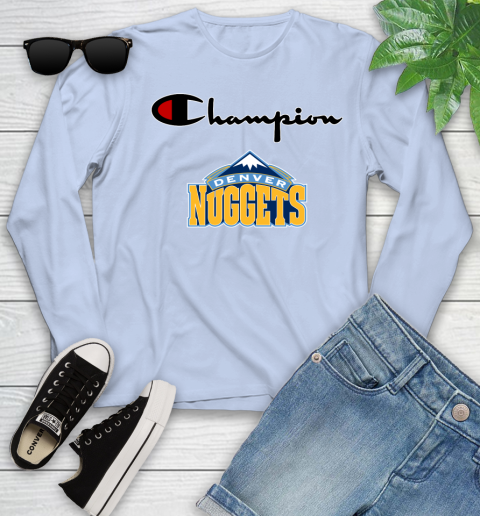NBA Basketball Denver Nuggets Champion Shirt Youth Long Sleeve 6