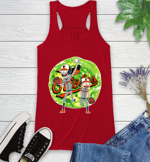 MLB Baltimore Orioles Rick And Morty Baseball Sports Racerback Tank 6