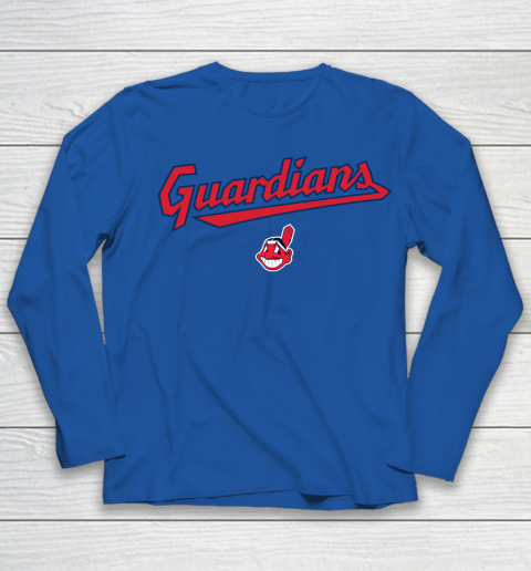 Cleveland Guardians t shirt  Cleveland Indians Youth Long Sleeve 9
