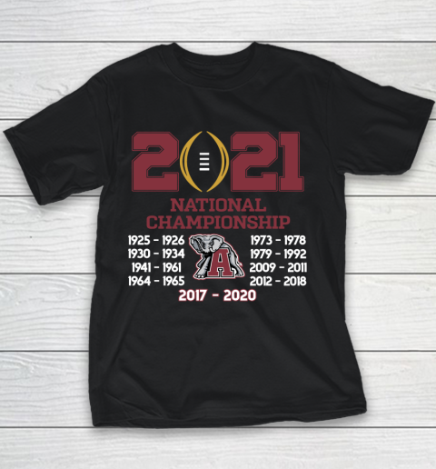 Alabama Crimson Tide National Championship 2020 Youth T-Shirt
