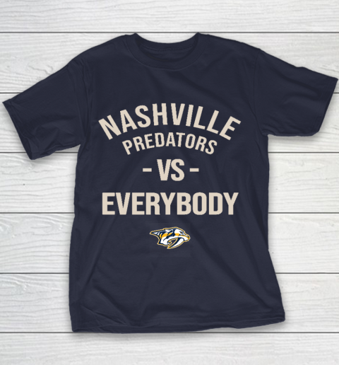 Nashville Predators Vs Everybody Youth T-Shirt 2