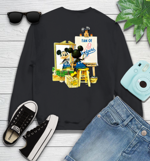 MLB Baseball Los Angeles Dodgers Mickey Drawing Shirt 106