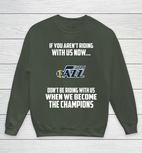 NBA Utah Jazz Basketball We Become The Champions Youth Sweatshirt 8