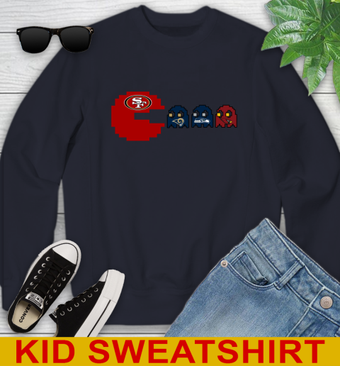 San Francisco 49ers NFL Football Pac Man Champion Youth Sweatshirt 3