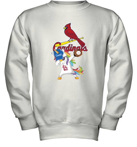Hip Hop Dabbing Unicorn Flippin Love St Louis Cardinals Youth Sweatshirt