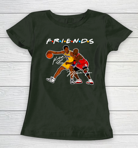 Michael Jordan And Kobe Bryant Friends Signatures Women's T-Shirt 4